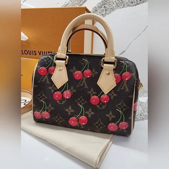 Louis Vuitton 2025 LV x TM Murakami Cerises Cherry Speedy Bandoulière 20 M13094 - Picture 3 of 16